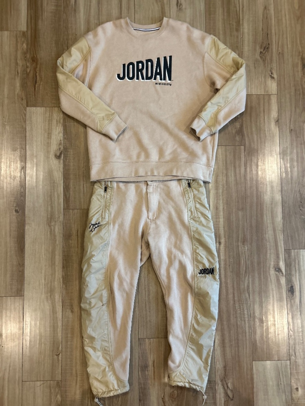 Tan Jordan sweatsuit